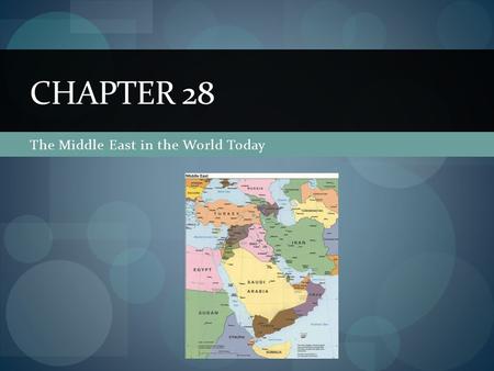 The Middle East in the World Today