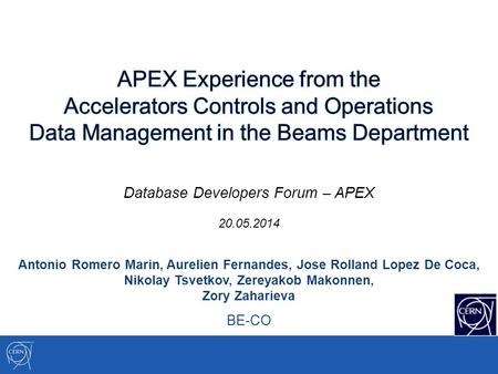 Database Developers Forum – APEX