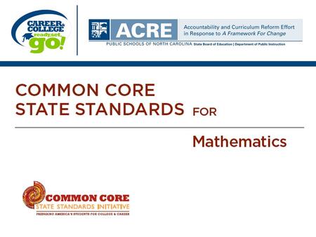 How to read the grade level standards Standards Clusters Domains define what students should understand and be able to do. are groups of related standards.