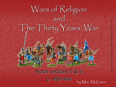 Wars of Religion and The Thirty Years’ War