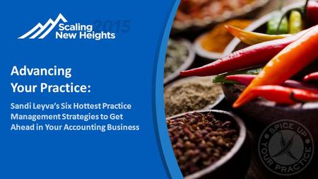 Advancing Your Practice: Sandi Leyva’s Six Hottest Practice Management Strategies to Get Ahead in Your Accounting Business.