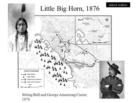 Wired nation Sitting Bull and George Armstrong Custer, 1876 Little Big Horn, 1876.