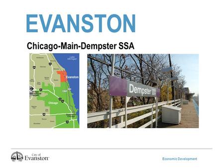 Economic Development EVANSTON Chicago-Main-Dempster SSA.