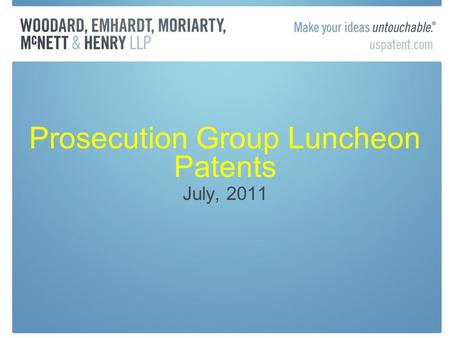 Prosecution Group Luncheon Patents July, 2011. Inequitable Conduct Post-Therasense American Calcar, Inc. v. American Honda Motor Co. (FC 2011) Inventors.