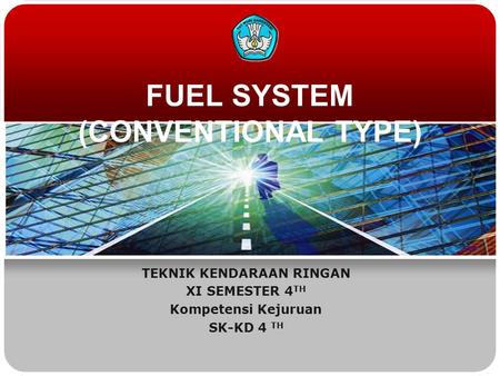 FUEL SYSTEM (CONVENTIONAL TYPE)