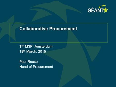 Collaborative Procurement