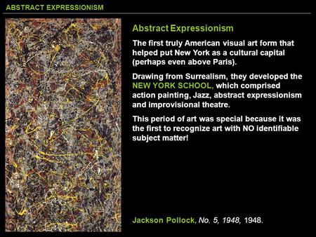 Abstract Expressionism