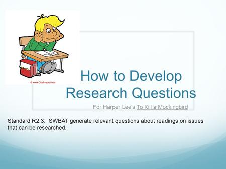 How to Develop Research Questions