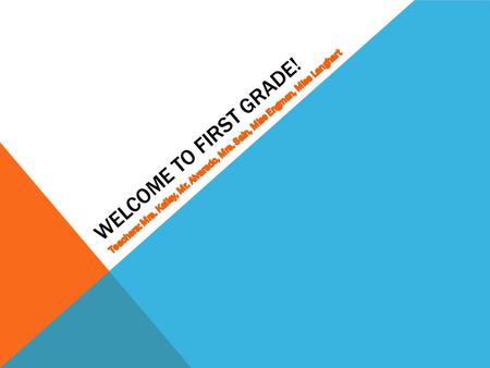 WELCOME TO FIRST GRADE!. DAILY SCHEDULE 8:15- Go to classroom 8:15- 10:30 morning work, reading lessons and small group, centers, and Lexia Lab on given.