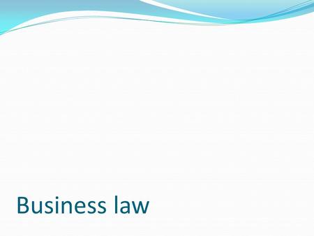 Business law. Possibility of Undue Influence under certain cases  There is no possibility of undue influence b/w husband and wife  But it can arise.