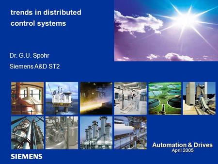 trends in distributed control systems