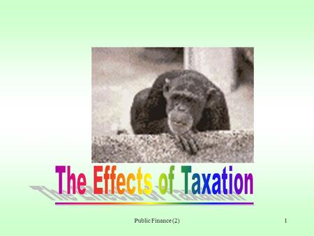 Public Finance (2)1 2 Economic effects of direct taxes The net income of workers will ________. Some workers will prefer _______ to work. Labour supply.