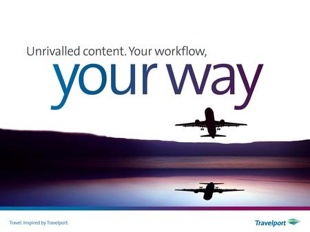 Hot off the press Travelport Merchandising Platform.