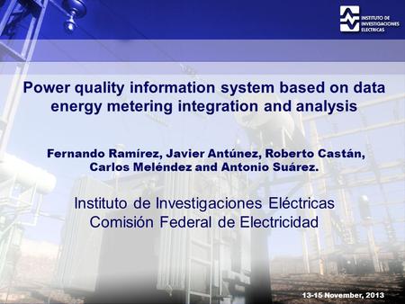 Instituto de Investigaciones Eléctricas