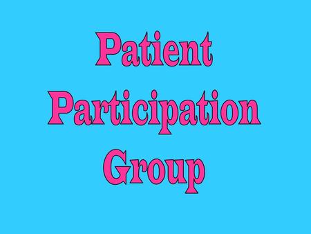 Agenda Introduction Ground Rules What is a PPG Benefits of a PPG Group Structure Why Groups Fail What do we want from a PPG Next Steps.