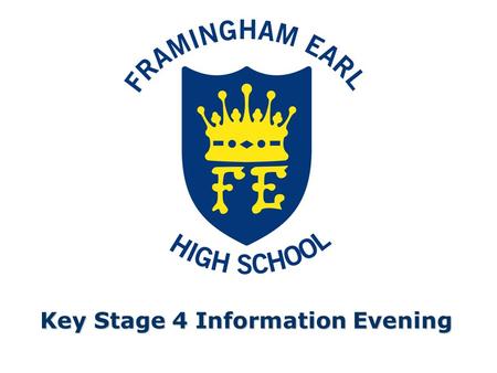 Key Stage 4 Information Evening. Outline of Evening  Welcome to Key Stage 4 Intervention Strategies and Study Skills Mr. Player (Director of Learning.