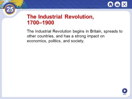 The Industrial Revolution, 1700–1900