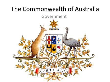 The Commonwealth of Australia