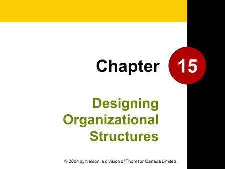 Designing Organizational Structures