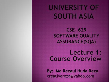 University of South asia