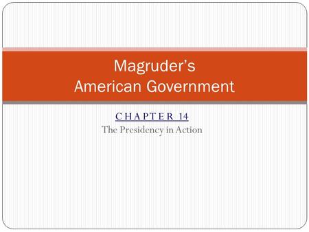 Magruder’s American Government