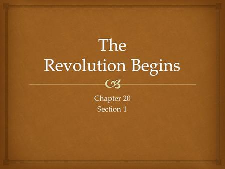 Chapter 20 Section 1.  Key Terms  Old Order  Louis XVI  Marie-Antoinette  First Estate  Second Estate  Third Estate  Boureoisie  Sans culottes.