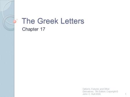 The Greek Letters Chapter 17