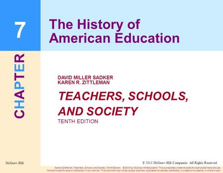 The History of American Education