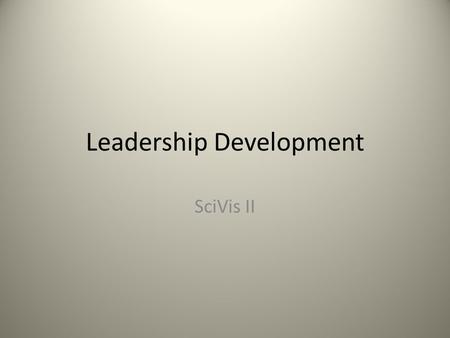 Leadership Development