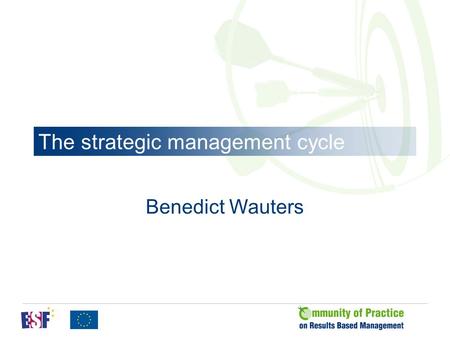 The strategic management cycle