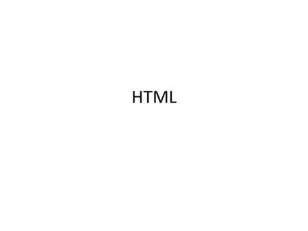 HTML.