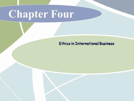 Ethics in International Business