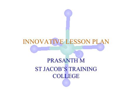 INNOVATIVE LESSON PLAN