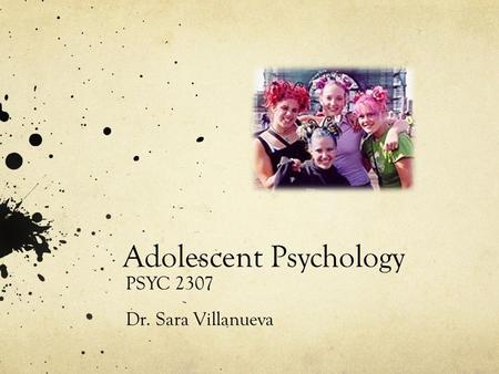 Adolescent Psychology