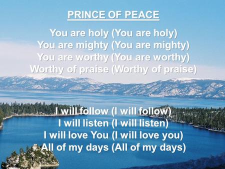 NOBODY BUT YOU I'd like to say, Lord, from the start Thank You for breaking through my heart! Thank You for tearing ev'ry chain apart.