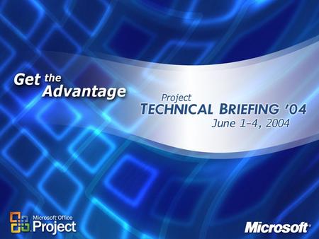 Installing the Microsoft Office Project Server from Scratch Adrian Jenkins Supportability Program Manager Microsoft Corporation.