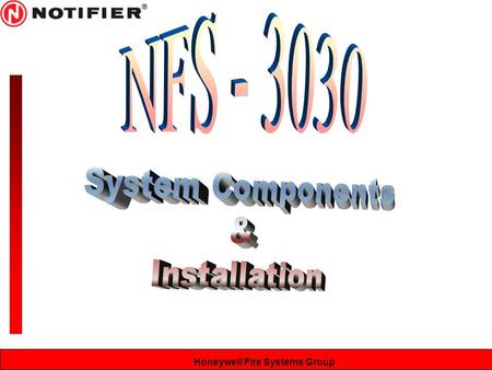 NFS - 3030 System Components & Installation.