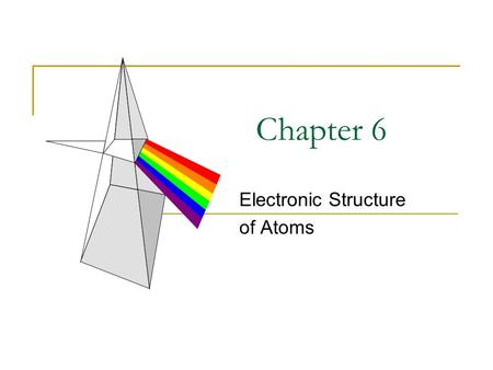 Electronic Structure of Atoms