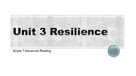 Grade 7 Advanced Reading.  Standard: LFAS.7.RI.2.5 Analyze the structure an author uses to organize a text, including how the major sections contribute.