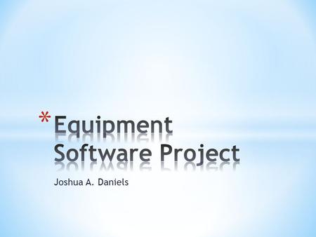 Joshua A. Daniels. * Our school does not have a proper gym and all activities are done in the classroom. * The goal is to help students learn ways to.