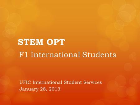 F1 International Students