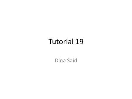 Tutorial 19 Dina Said. Indexing Data 1. A data entry k* is an actual data record (with search key value k 2. A data entry is a (k, rid) pair, where rid.