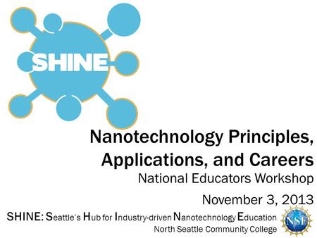 Nanotechnology Principles, Applications, and Careers