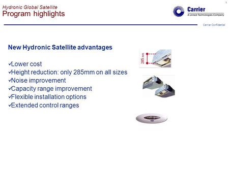 Hydronic Global Satellite Program highlights