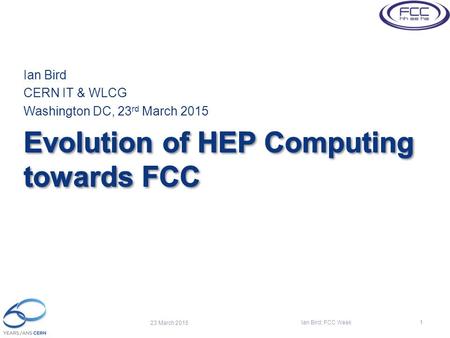 Evolution of HEP Computing towards FCC