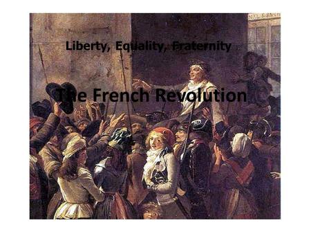 Liberty, Equality, Fraternity