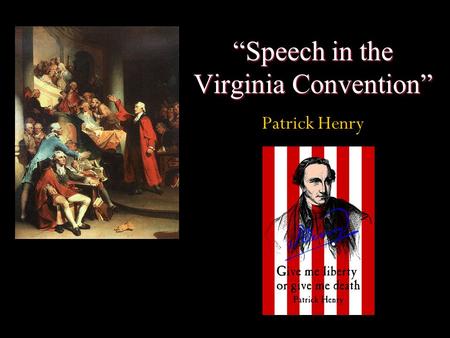 “Speech in the Virginia Convention”