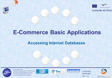 E-COMMERCE JOBS This project (Project number: HU/01/B/F/PP-136012) is carried out with the financial support of the Commssion of the European Communities.