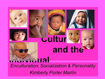 Culture and the Individual