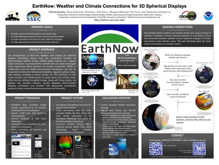 Over 90 SOS Installations around the world + other spherical displays Aldo Leopold Nature Center Monona, WI American Association for the Advancement of.